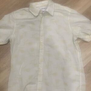 Calvin Klein Men's Cream Shirt